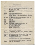 Moe Howard's 4pp. of Three Stooges Sketches With Shemp -- Including ''Chesterfield Finale'' -- Very Good Condition